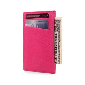 Personalized Handcrafted Top Grain Leather Small Leather Wallet for Daily Travel, Unisex Wallet Perfect for Business Suit Pockets or Jeans