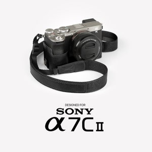 Demi-étui pour appareil photo reflex numérique Sony Alpha 7c II, A7C II fabriqué à la main, sac compact de haute qualité, étui en cuir élégant et protecteur