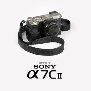 Sony Alpha 7c II, A7C II DSLR Hand Crafted Half Camera Case, Compact High-Quality Camera Bag, Stylish and Protective Leather Camera Case