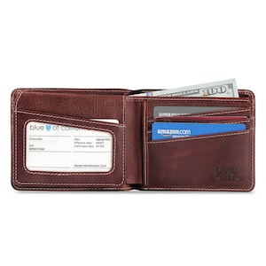 Cartera vintage personalizada hecha a mano, billetera plegable para tarjetas y efectivo, tarjetero delgado para guardar lo esencial en un solo lugar.
