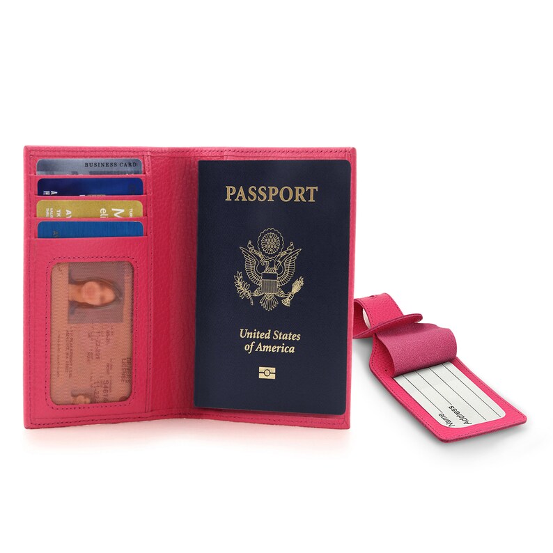 RFID Passport Cases and Card Holder With Luggage Tag Top Grain Etsy