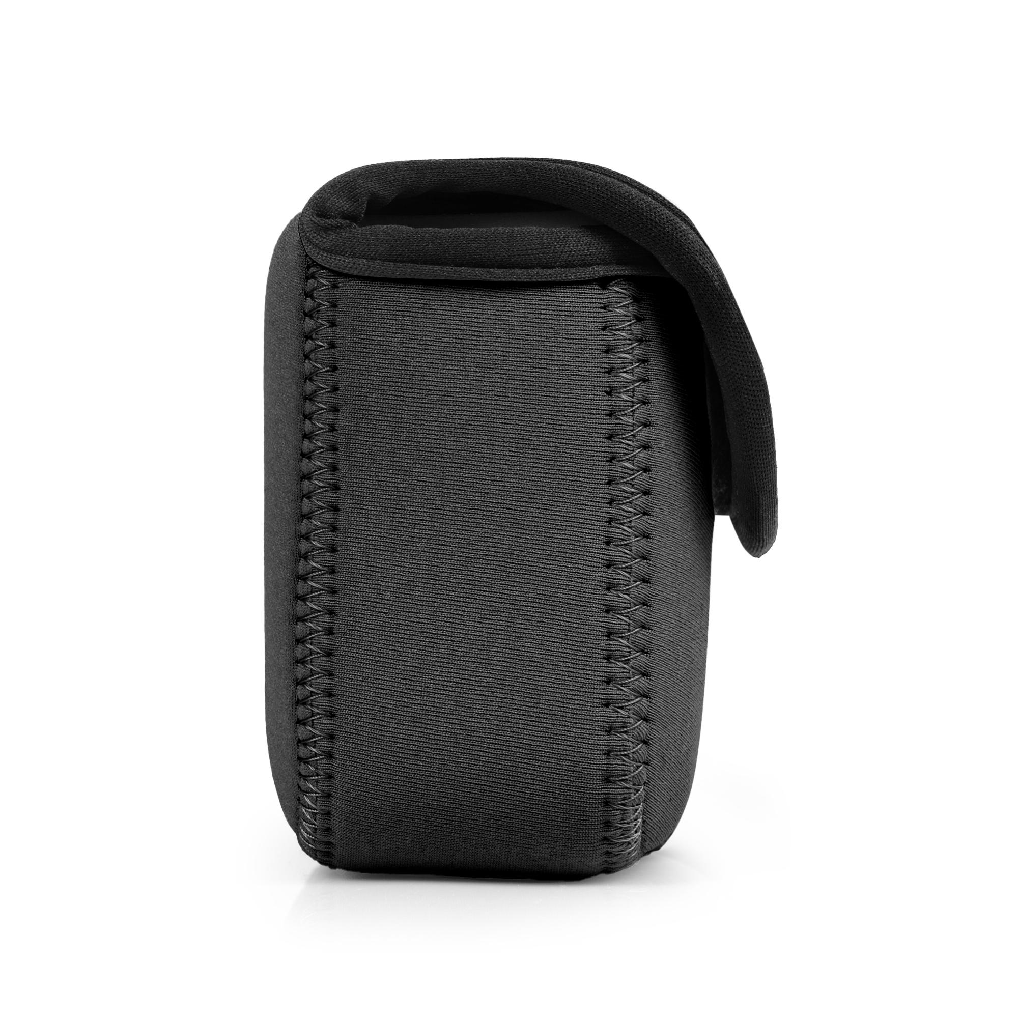 Pochette De Protection FitBAG Pour Sony Xperia XA1 Plus - Tissu Rétro Noir, Nettoyage écran, Fait Main En Allemagne - 10