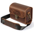 Personalized Top Grain Italian Leather Messenger Bag Camera Bag for Mirrorless, Instant, DSLR Cameras, Travel Bag, Unisex product logo