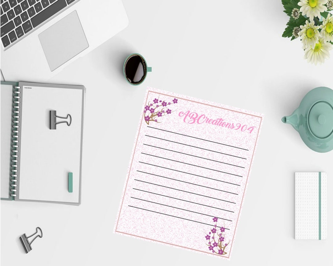 Custom Stationery Paper 8 X 10 Etsy Ireland