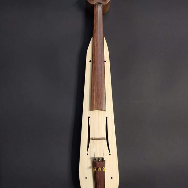 Handgefertigte pontische Leier (Kemenche) aus Walnussholz. Exquisites Musikinstrument, hochwertige Rohstoffe und Handwerkskunst!