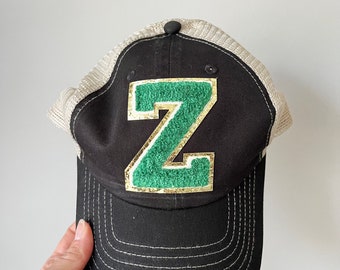 Women’s Trucker Hats in letters Z, Zionsville, Soft, Vintage