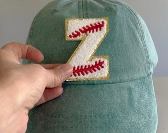 Spiritwear Sports Baseball Hat - Glitter patch, chenille, pick your sport, Go Team
