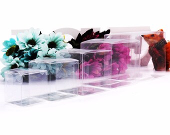 10 High Quality Plastic Protect Clear Cube Pvc Wedding Gift Boxes