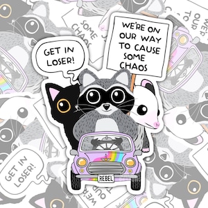 Get In Loser Waterproof Sticker - Chaos Crew Car Decal