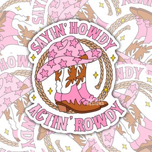 Dizendo Olá, Atuando Barulhento: Adesivo Engraçado à Prova D'água, Decalque de Vinil