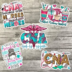 CNA Sticker Bundle, Sticker Set, Waterproof Sticker, Hydroflask Sticker, Water Bottle Sticker, Kindle Sticker, Laptop Sticker, Valajo Design