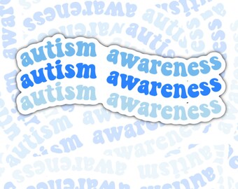 Waterproof Autism Awareness Stickers Set 1 - 50 Stickers - Etsy