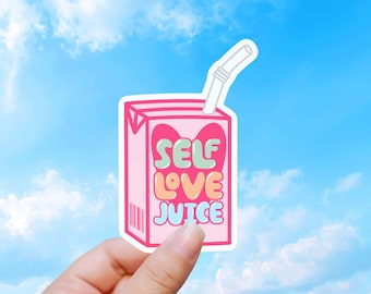 Self Love Sticker, Retro Positive Affirmation Vinyl Decal Gift