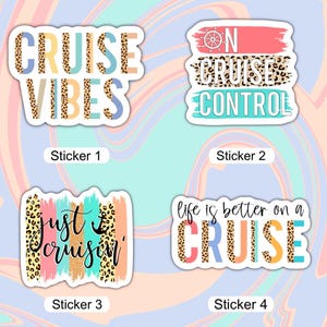 Cruise Life Stickers, Cruise Vibes, Vacation Life, Waterproof Sticker, Water Bottle Sticker, Kindle Sticker, Laptop Sticker, Valajo Designs