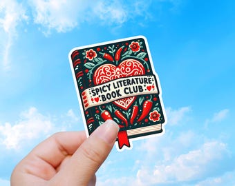 Adesivo per il club del libro di letteratura piccante, regalo per gli amanti dei romanzi rosa.