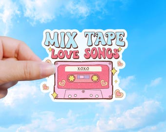 Mix Tape de Canciones de Amor, Vinilo Romántico Retro de Cassette