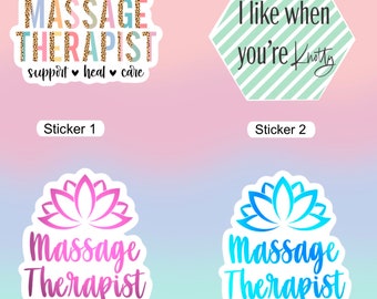 Massage Therapist Stickers, Waterproof Sticker, Hydroflask Stickers, Water Bottle Stickers, Kindle Stickers, Laptop Stickers, Valajo Designs