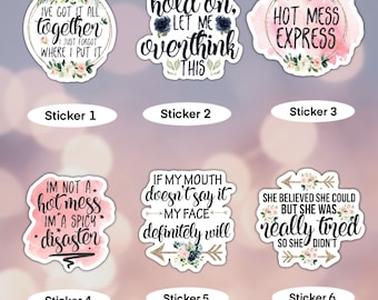 Funny Adult Humor Stickers, Funny Stickers, Waterproof Sticker, Water Bottle Sticker, Kindle Sticker, Laptop Sticker, Valajo Designs
