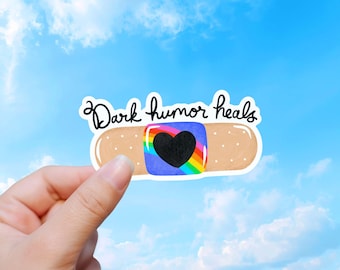 Dark Humor Sticker, Funny Mental Health, Sarcastic Vinyl Decal