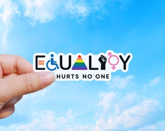 Equality Sticker: Waterproof Matte Vinyl Laptop Decal