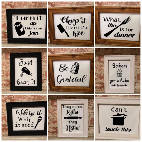 Fun Kitchen Signs Home Decor Funny Signs Signs For The Etsy