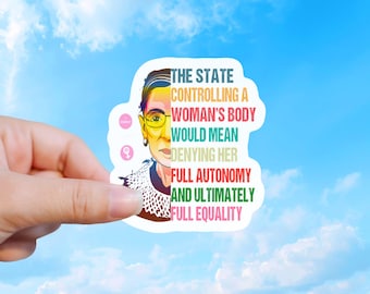 Feminist Sticker, Women's Rights Equality Advocacy Decal