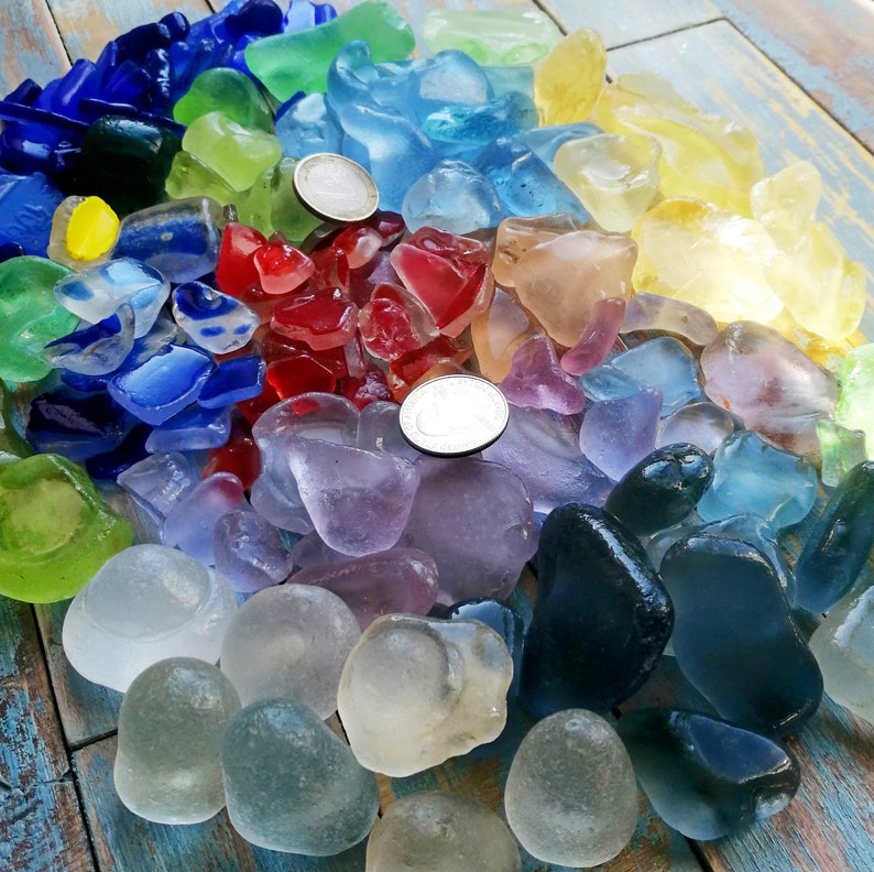 1 Lb Bulk Sea glass Jewelry Supplies Jewelry making Japanese Etsy