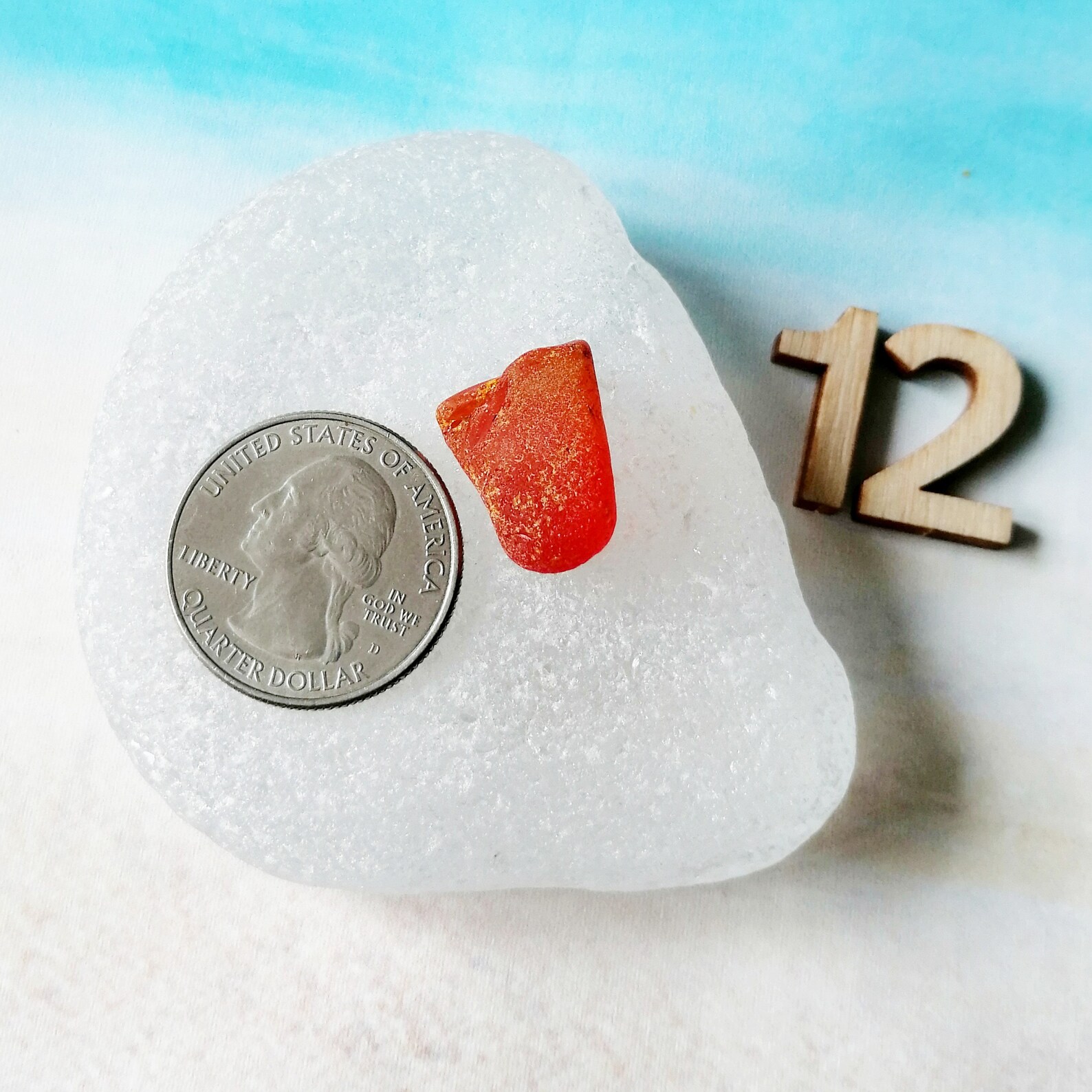 Orange Genuine Japanese Sea glass for Jewelry making Bulk Sea Etsy