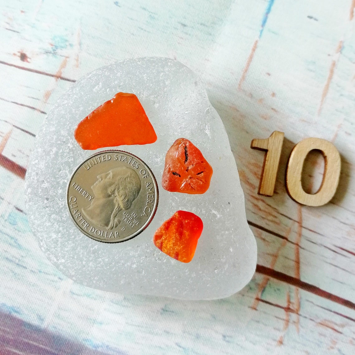 Orange Sea glass Bulk Japan Sea glass Jewelry Sea glass decor Etsy