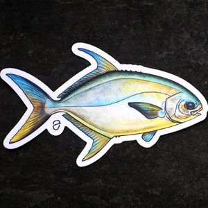 Florida Pompano Sticker - 4"