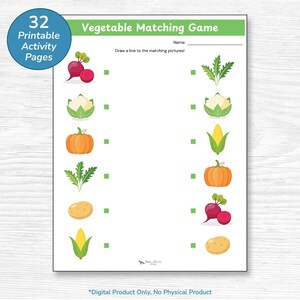 32 Picture or Image Matching Activity Worksheets / Printable Educational Pages / Preschool Toddler Homeschool PDFs / Picture Match Game image 2