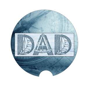 Posavasos de coches náuticos, papá náutico, regalo para él, regalo del Día del Padre, regalo para papá, posavasos de vela, vela de papá, costalero de barco, navegación