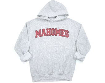 Sudadera con capucha de Mahomes, Mahomes, sudadera con capucha de Kansas City, ropa deportiva, sudadera con capucha de fútbol de Kansas City, sudadera con capucha de KC, tallas para jóvenes y adultos, camiseta de Mahomes