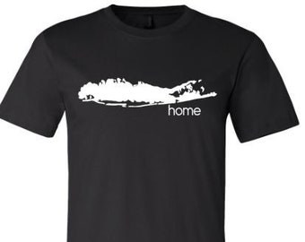 Long Island shirt, Long Island is Home, LI Tee, Long Island Tee, Unisex volwassen shirt, cadeau voor haar, lange Isand kleding, gift voor hem, moeder Tee