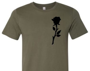 Rose, Flower Lover Tee, Rose Tee, Rose Shirt, Unisex Adult Tshirt, Gift For Her, Rose Apparel, Mom Shirt, Gift For Him, Flower Shirt, Trendy