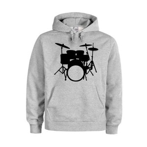 Drummer Hoodie, Drumset, Gift For Drummer, Drumming Apparel, Unisex Hoodie, Musician Hoodie, Gift For Musician, Percussion Outfit, Hoodies