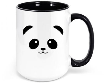Panda Pencil Art Coffee Mug - Personalized Ceramic Cup For Animal Lovers