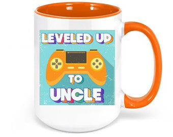 Uncle To Be, Leveled Up To Uncle, Uncle Baby Announcement, New Uncle Mug, Gift For Uncle, Uncle Life Mug, Uncle Gift, Gamer Uncle, Gaming