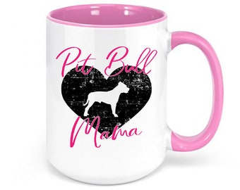 Pit Bull Mug, Pit Bull Mama, Pit Bull Gift, Down Owner, Pit Bull Coffee Mug, Pit Bull Cup, Gift For Her, Mother's Day Gift, Fur Mom, Dog Mom