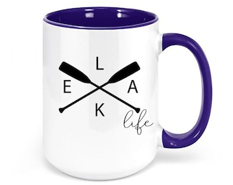 Lake Life Cup, Lake Coffee Mug, Lake Cabin Cup, Cabin Coffee Cup, Lake Life Mug, Gift For Him, Cabin Mug, Lake Lover, Rustic Coffee Mug