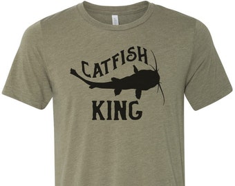 Cat Fishing Shirt, Catfish King, Noodling Shirt, Gift For Fisherman, Fishing Shirt, Unisex Fit, Fishing Gift, Catfish Shirt, Father's Day