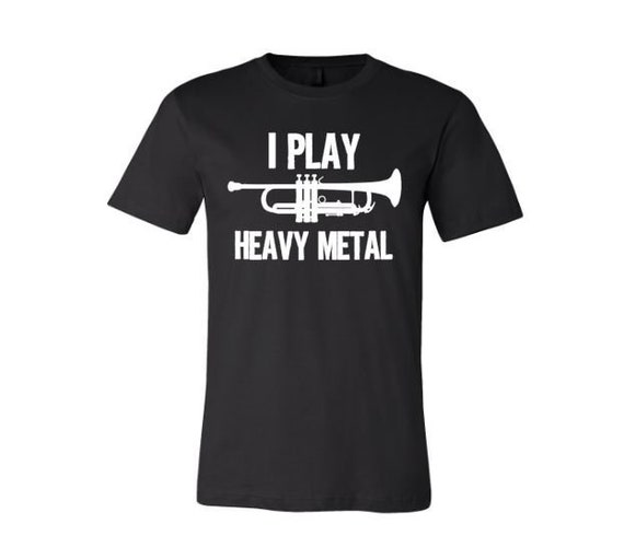 Camisa de trompeta Heavy Metal cuernos ropa de - Etsy México