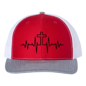 Christian Hat, Heartbeat Cross, Christian Snapback, Cross Hat