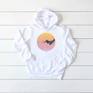 Wakeboarding Hoodie, Wakeboard Sun, Wakeboard Gift, Unisex Fit, Kids And Adult Sizes, Sublimated Design, Water Sports, Wakeboarder Hoodie
