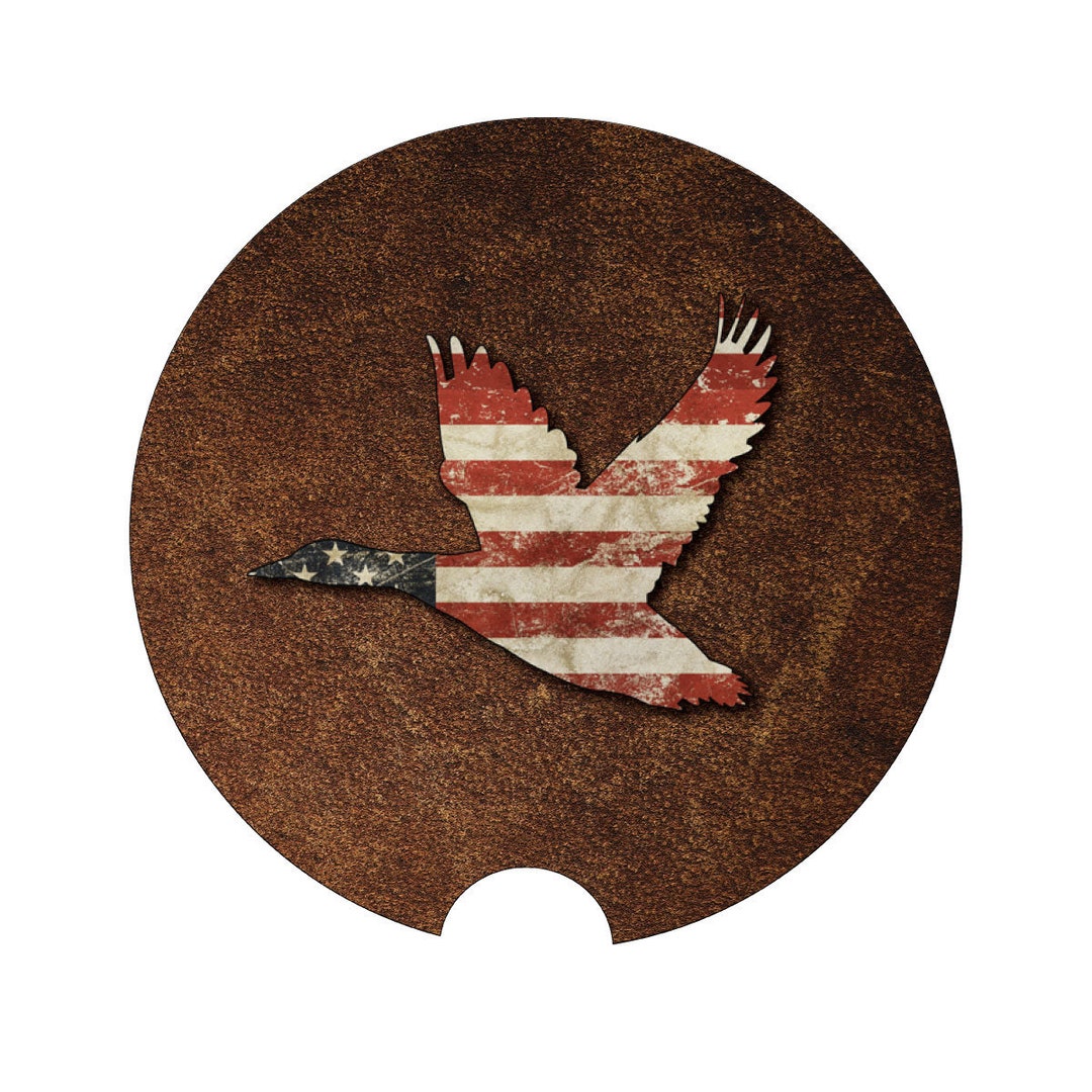 Car Coaster, American Duck, Duck Hunting Gift, Waterfowl Coaster, Duck Coaster, Car Accessories