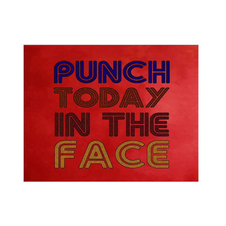 Mousepad Desk Decor Coworker Gift Inspirational Mousepad Office Decor Inspire Mousepad Motivational Mousepad Punch Today In The Face