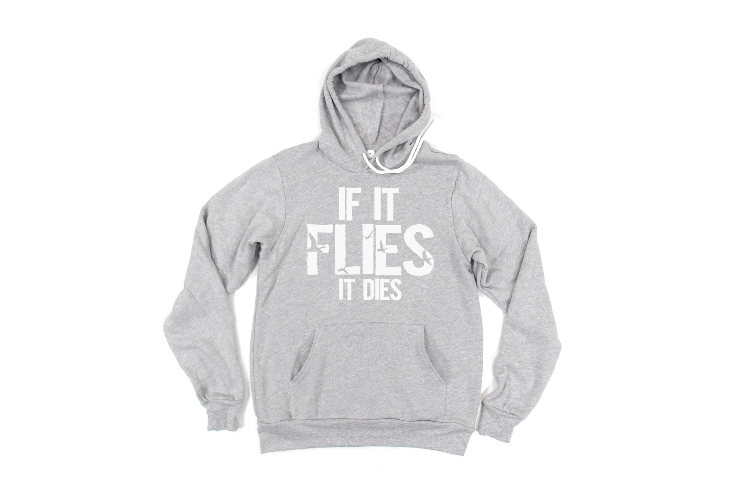 If It Flies It Dies Hat - Fun Duck Hunter Cap For Men & Women, All Black Denim Trucker Hat For Pilots & Outdoorsy Folks