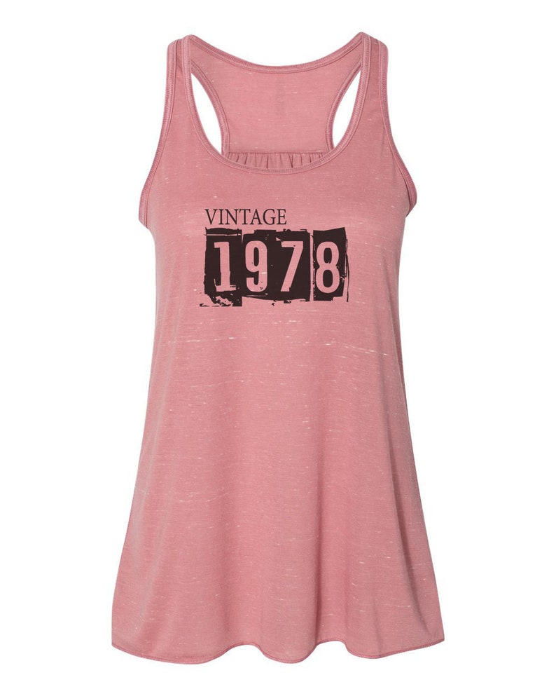 Unisex Vintage 1978 Gym Racerback 1978 Tank 1978 Tee Soft Bella Canvas 1978 Gift For Her Sublimation Birthday Gift Born In 1978