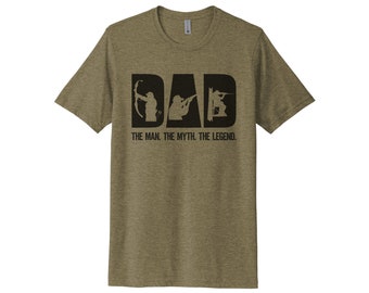 Dad Shirt, Dad The Man The Myth The Legend, Dad Hunting Shirt, Hunting T-shirt, Dad's Birthday, Father's Day Gift, Hunting Apparel, Hunting
