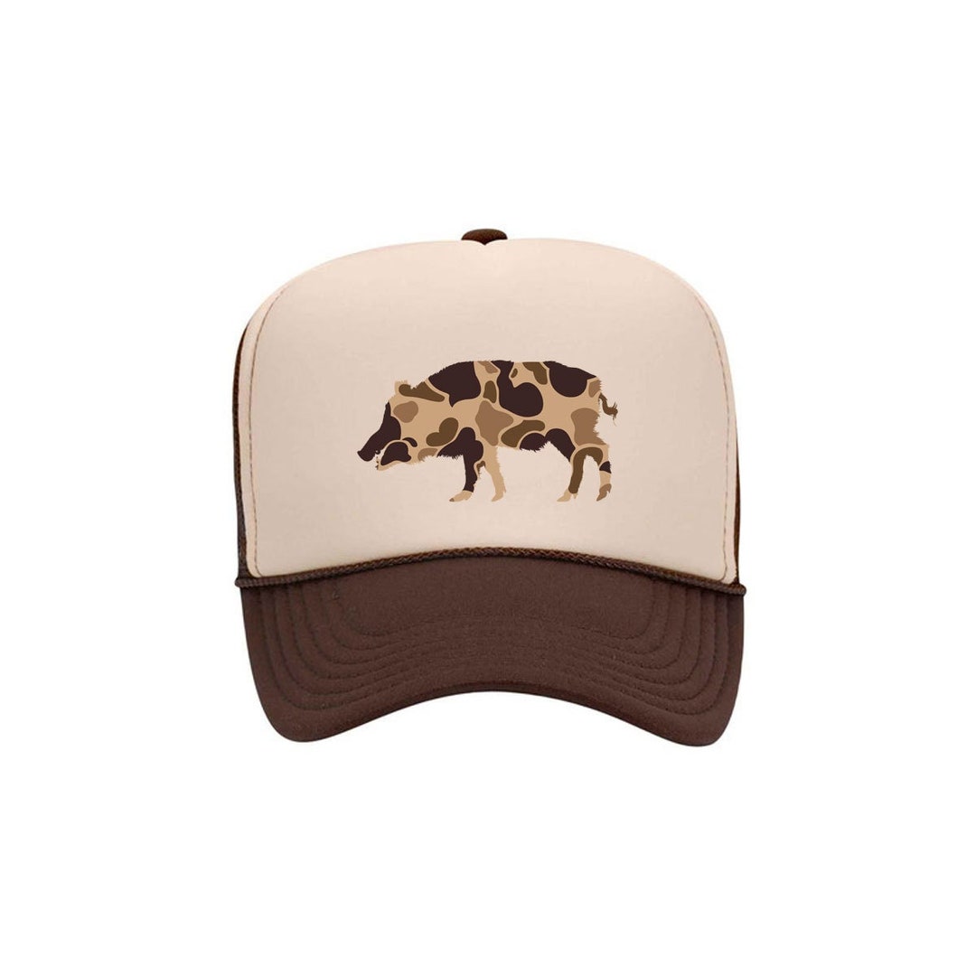 Hog Hunting Hat, Camo Hog, Hog Hat, Hunting Hat, Adjustable Snapback